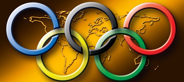 Olympics rings flag hi-res stock photography and images - Alamy